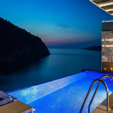 Exquisite Kefalonia Arystar 1 Bedroom Seafornt Spectacular Sea Views Private Outdoor Infinity Pool Assos Villa