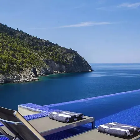 Exquisite Kefalonia Arystar 1 Bedroom Seafornt Spectacular Sea Views Private Outdoor Infinity Pool Assos Asos