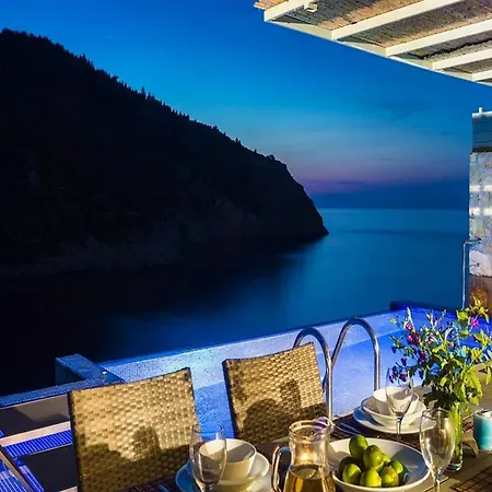 Villa Exquisite Kefalonia Arystar 1 Bedroom Seafornt Spectacular Sea Views Private Outdoor Infinity Pool Assos Asos